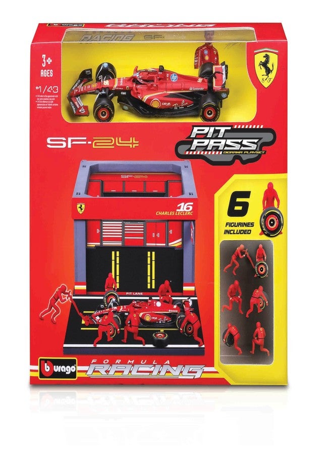 بوراجو 1:43 2024 فيراري SF-24 بيت باس، لوكلير #16 - Image 2